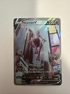 Mewtwo V (Alternate Full Art) 072/078 Pokémon GO Holo - Image 1 of 4