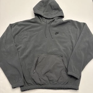Nike Club Fleece Polar Hoodie Sweatshirt Jacket FB8388-068 Men's S Zip Pockets - Picture 1 of 10
