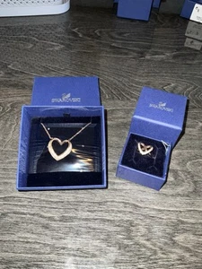 Swarovski Heart Necklace & Ring - Picture 1 of 5