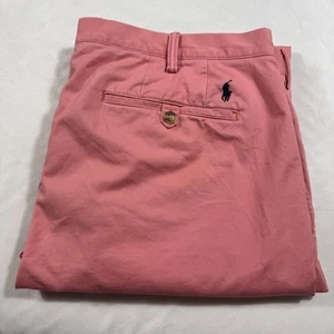 Polo Ralph Lauren Stretch Straight Fit Chino Pants Salmon Pink Mens 38x34 - Picture 1 of 12