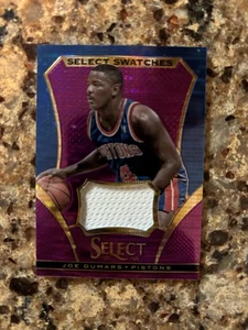 2013-14 Select Joe Dumars Swatches Jersey /#99 Detroit Pistons - Picture 1 of 2
