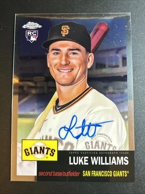 2022 Topps Chrome Platinum Anniversary Baseball Luke Williams RC Auto -#CPA-LWI - Image 1 of 2