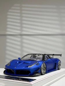 Ferrari 458 Spider LBWK (Matte Chrome Blue) [Davis & Giovanni] 1/18 scale - Picture 1 of 4