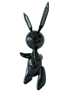 Jeff Koons - Balloon Rabbit Metal XL Graphite Black con certificato COA Pop Art - Picture 1 of 4