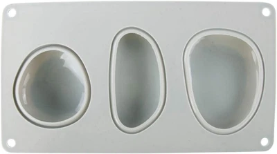 36107000 Stampo in Silicone, 14.5 X 26 Cm, Spessore 3.5 Cm, 3 Forme Diverse Di S - Immagine 1 di 4