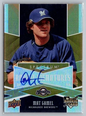 2009 Upper Deck Spectrum #113 Mat Gamel Auto - Image 1 of 2