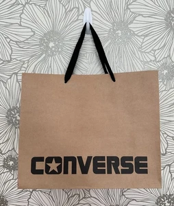 New CONVERSE STAR Store SHOPPING Paper GIFT BAG X-LARGE fits mens sneakers w/box - Picture 1 of 6