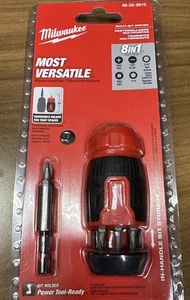 Milwaukee 48-22-2910 Comfort Grip Versatile Compact 8-In-1 Multi Bit Driver - Picture 1 of 1