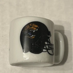 Vintage NFL Mini Coffee Cup Mug Jacksonville Jaguars 1.25" Collectible Miniature - Picture 1 of 3