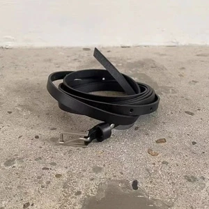 Narrow Women's Belt Versatile Skirt Belt Luxury Leather Belt for Women - Photo 1/7