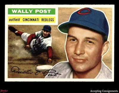 1956 Topps #158 Wally Post REDLEGS VG - VG/EX - Image 1 of 2