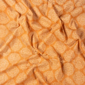 Tela de coser para correr de algodón artesanal indio bloque a mano floral natural de 2,5 yardas - Imagen 1 de 9