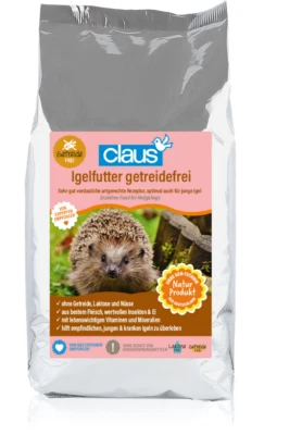 Claus Futter Igel getreidefrei Premiumfutter Fleisch Insekten Mineralien - Bild 1 von 2