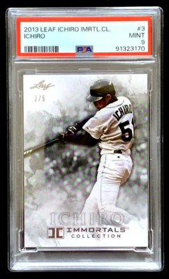 SSSP /5 PSA 9 MINT 2013 LEAF ICHIRO IMMORTALS COLL. #3 G2405 - Image 1 of 4