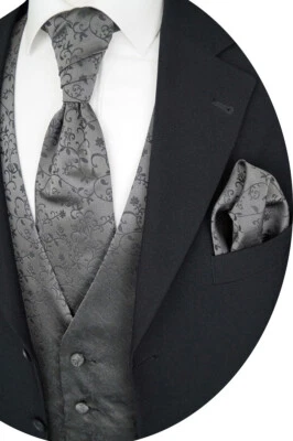 Beytnur Hochzeitsweste Plastron Einstecktuch Krawatte Nr 17.7 Gr. 44-62 & 90-114