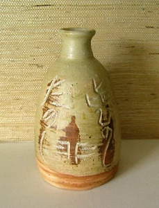 FINE ANTIQUE JAPANESE TOKKURI SAKE BOTTLE - Picture 1 of 8