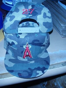 Mike Trout personalized #27 Los Angeles Angels SnapBack Camo Hat New Free Ship! - Picture 1 of 1