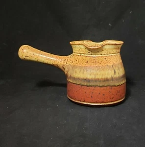 Tom Coleman Studio Pottery Handmade Wheel Thrown Stoneware Cream Pitcher Pourer - Picture 1 of 8