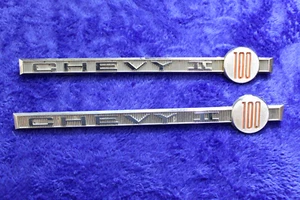 De colección 1962 1963 Chevy II Cuarto Panel Emblemas Insignias Logo Guardabarros OEM 4858547 - Imagen 1 de 8