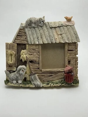 Фоторамка 3D сарай хижина животные кошка собака птица 2x2 фото открытие - Изображение 1 из 4