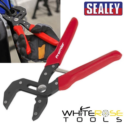 Sealey Pliers Self Adjusting Multi Grip Phosphate Corrosion Resistance 175mm - Image 1 of 4