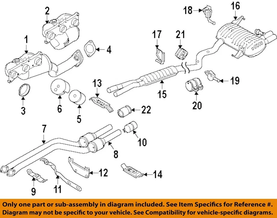Прокладка трубы конвертера выхлопной системы BMW 06-13 128i от оригинального производителя 18107549447 - Изображение 1 из 1