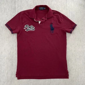 Polo Ralph Lauren Shirt Youth Small Red Big Pony Embroidered Logo Kids Boys S - Picture 1 of 10