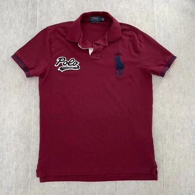 Polo Ralph Lauren Shirt Youth Small Red Big Pony Embroidered Logo Kids Boys S - Image 1 of 4