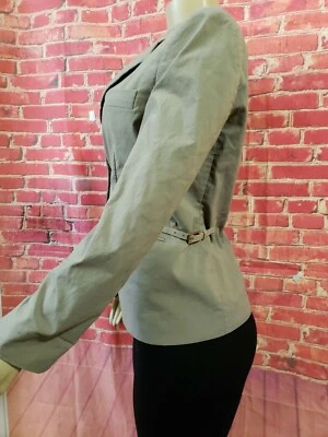 Chaqueta Blazer Emporio Armani Gris Para Mujer Talla 42 Dos Botones Manga Larga (B2) Foto 1 de 4