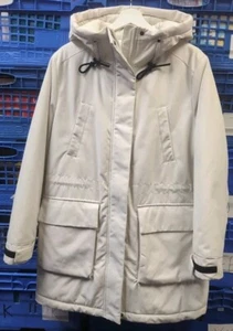 M&S Shower Resistant Size 14 Parka Jacket, Light Natural Colour, Brand New - Picture 1 of 3