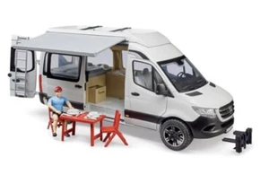 Bruder Camper Mercedes Sprinter 02672 con Autista - Giocattolo Realistico - Foto 1 di 5