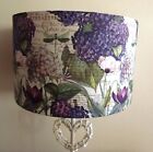 Purple Hydrangea Lampshade,lightshade8"10"12"14"16"18 Shabby Chic Vintage