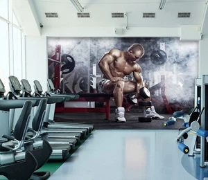 3D Modern Gym 8006 Wallpaper Mural Wall Print Wall Wallpaper Murals US Coco - Picture 1 of 11
