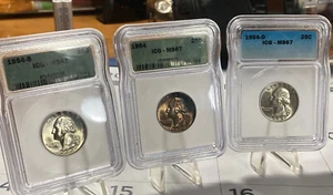 1954 PD+S  ICG MS 67 Quarters - Picture 1 of 11