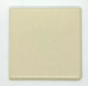 1 pc Parchment Light Tan Crystal Glazed Ceramic Tile 4-3/8" Florida dbl bullnose - Picture 1 of 5
