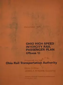 OHIO High Speed Intercity Rail Passenger Plan 1977 Phase 1 Comprehensive Report - Picture 1 of 15