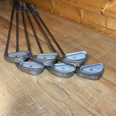 PING EYE 2 Black Dot Irons-  2,4,5,7,8,9 ZZ Lite Blue Shafts - Original Grips - Image 1 of 4