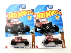 Hot Wheels Ford Model A Custom 31 Red #140 140/250 - 2025 HW Dirt -2pcs - Picture 1 of 2