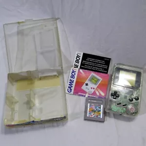 Nintendo Game Boy DMG-01 Clear Original Retail Store Plastic Case Serial Match - Picture 1 of 9