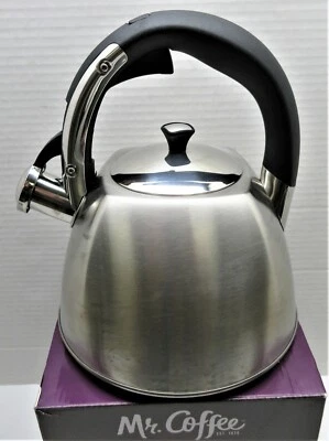 Mr. Coffee Belgrove 2.5 Quart Stainless Steel Tea Kettle, Silver - Image 1 of 4