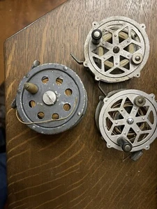 Vintage 2 Skeleton Fly Fishing Reels  & A.L. & W. Victory Fly Reel Trout Salmon - Picture 1 of 15