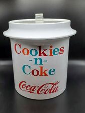 RARE Vintage Coca Cola  Cookies N Coke MCM 1950s Jar / Ice Bucket  Lucite