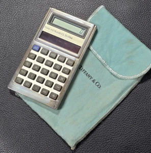 Rare Vintage Tiffany & CO Sterling Silver Calculator Texas Instruments TI (2368) - Picture 1 of 6