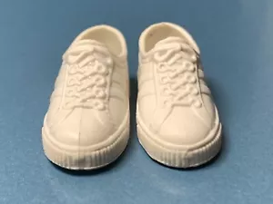 Mattel vintage? Barbie Ken Bambola Bianca Scarpe da Tennis Sneakers Made Hong Kong Inv A - Foto 1 di 8