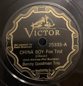 Benny Goodman Trio - China Boy/Oh Lady Be Good - Victor 25333 - Sehr guter Zustand - Bild 1 von 4