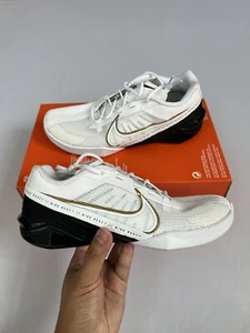Nike React Metcon Turbo White Black Metallic Gold CT1249-170 Women's Size 9 - Picture 1 of 5