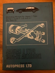 JAGUAR E-TYPE 1961 - 72 AUTOBOOK AUTOPRESS WORKSHOP MANUAL VGC - Picture 1 of 3