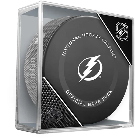 Tampa Bay Lightning Unsigned Inglasco 2021 Model Official Game Puck Cover