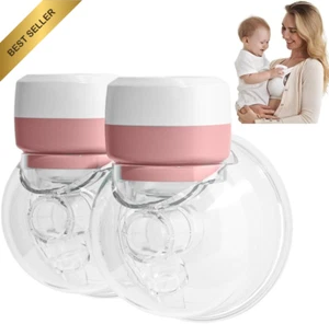 Double Wearable Electric Breast Pump Hands-Free 3 Modes 19 Levels LCD - Picture 1 of 12