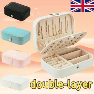 Portable Jewellery Box Organizer Travel Boxes Jewelry Ornaments Storage Case UK - Picture 1 of 79